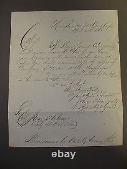 Civil War Document General Hancock to Col. Beaver 148th Pa. Dated April 4th 1863