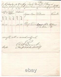 Civil War Document Signed General AJ Mackay & AS Bunt 1863