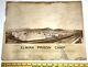 Civil War Elmira Rebel Prison Camp Orig 1864 / 1890 Huge Albumen Photo Larkin