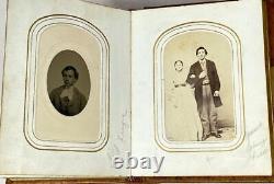 Civil War Era Photo Album CDV, Tintypes, Military Generals Patriotic Nice