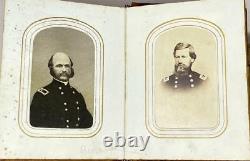 Civil War Era Photo Album CDV, Tintypes, Military Generals Patriotic Nice