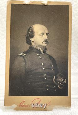 Civil War Era Photogravure For CDV Of General Benjamin Butler