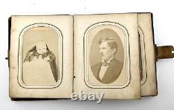 Civil War Era W. W. Harding Leather Universal Photograph CDV Album Photos