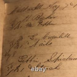 Civil War Era dekalb County Malta Illinois general Store Ledger Book