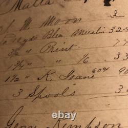 Civil War Era dekalb County Malta Illinois general Store Ledger Book