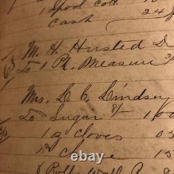 Civil War Era dekalb County Malta Illinois general Store Ledger Book