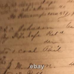 Civil War Era dekalb County Malta Illinois general Store Ledger Book