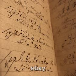 Civil War Era dekalb County Malta Illinois general Store Ledger Book