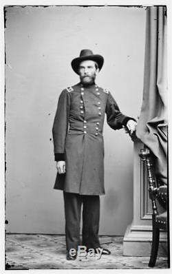Civil War Full Plate Tintype of 2nd Brigade 16th Army General Dodge's Staff