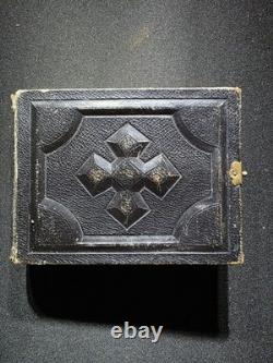Civil War GEM Album 1860s Union Generals & 80+ Photos & Tintypes Leather W Clasp