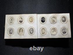 Civil War GEM Album 1860s Union Generals & 80+ Photos & Tintypes Leather W Clasp