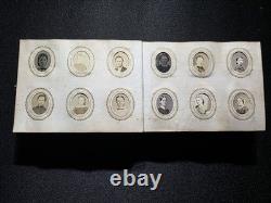 Civil War GEM Album 1860s Union Generals & 80+ Photos & Tintypes Leather W Clasp