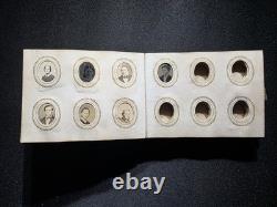 Civil War GEM Album 1860s Union Generals & 80+ Photos & Tintypes Leather W Clasp
