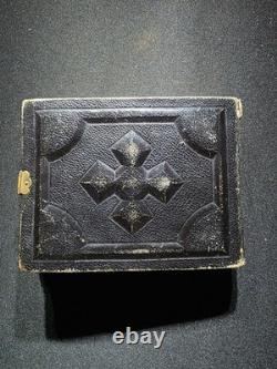 Civil War GEM Album 1860s Union Generals & 80+ Photos & Tintypes Leather W Clasp