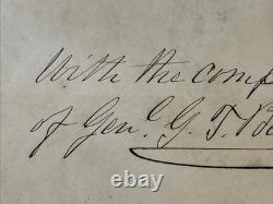 Civil War GENERAL PIERRE G. T. BEAUREGARD Original Signed Envelope Autographed