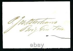 Civil War General Autograph Peter Osterhaus