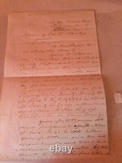Civil War General Document Signed 4 Times Extremely Rare Document