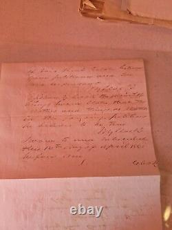 Civil War General Document Signed 4 Times Extremely Rare Document