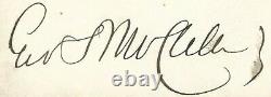 Civil War General George B. McClellan (Union Army) Signature on Cover
