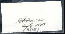 Civil War General Govenor K Warren V Corps AOP Autograph from Document