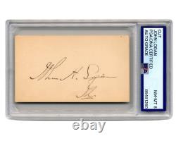 Civil War General John A. Logan Signed Cut PSA Mint 9 He Founded Memorial Day