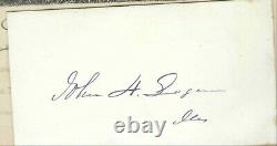 Civil War General John A Logan of Illinois Autograph and Engraving