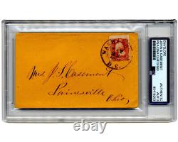 Civil War General John S. Casement Signed Cover He Built Union Railroad! PSA