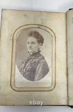 Civil War General McClellan Union Army Soldier Antique Family Photo Album