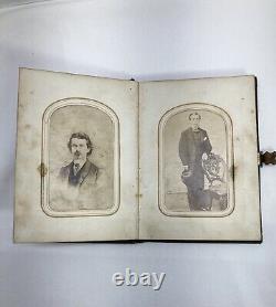 Civil War General McClellan Union Army Soldier Antique Family Photo Album