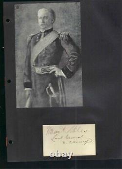 Civil War General Nelson Miles MOH, Head of US Army Autograph