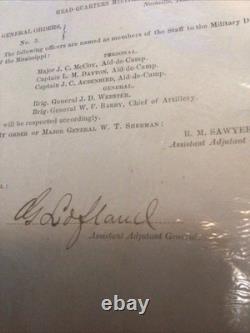 Civil War General Orders From G. Lofland Asst. Adjutant General, 1864