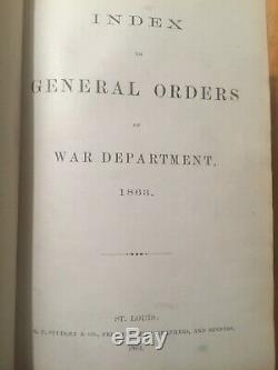 Civil War, General Orders, War Department, Lincoln 1862, 1863,1864 Rare books