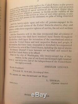 Civil War, General Orders, War Department, Lincoln 1862, 1863,1864 Rare books