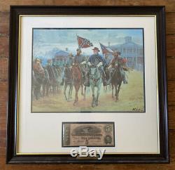 Civil War General Robert E Lee Framer Print Legends In Gray Mort Kunstler 22x22
