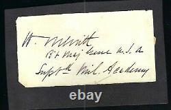 Civil War General Wesley Merritt Autograph as Suppt Military Academy