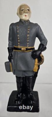 Civil War Generals Grant & Lee Cast Iron Figures, 7.5 Tall Doorstops / Bookends
