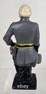 Civil War Generals Grant & Lee Cast Iron Figures, 7.5 Tall Doorstops / Bookends