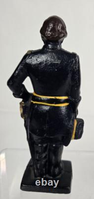 Civil War Generals Grant & Lee Cast Iron Figures, 7.5 Tall Doorstops / Bookends