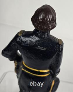 Civil War Generals Grant & Lee Cast Iron Figures, 7.5 Tall Doorstops / Bookends