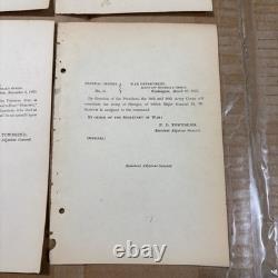 Civil War Generals Orders Lot 20 Orders 100 Pages