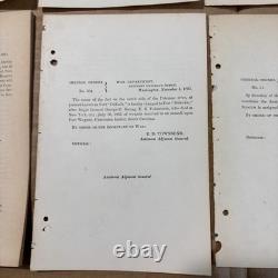 Civil War Generals Orders Lot 20 Orders 100 Pages