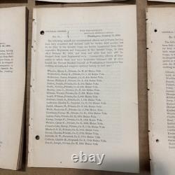 Civil War Generals Orders Lot 20 Orders 100 Pages