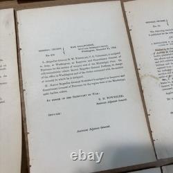 Civil War Generals Orders Lot 20 Orders 100 Pages
