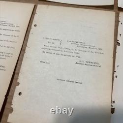 Civil War Generals Orders Lot 20 Orders 100 Pages