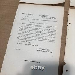 Civil War Generals Orders Lot 20 Orders 100 Pages