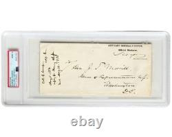Civil War Key Confederate Adj. General Samuel Cooper Signed Envelope PSA Auto