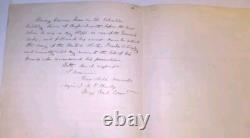 Civil War Letter To Abraham Lincoln From General Nathaniel Banks(Clerical Copy)