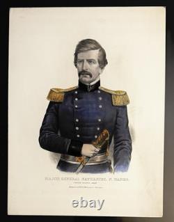 Civil War Lithograph, General Banks