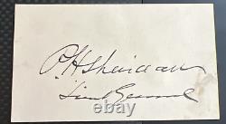 Civil War Lt. General Philip Sheridan Signature Autograph on Card with COA