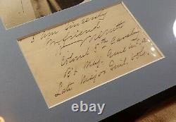 Civil War Major General Wesley Merritt Framed Autograph Fought at Gettysburg